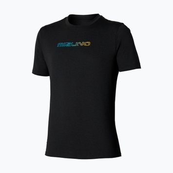 Maglietta da corsa da uomo Mizuno Core Tee nero