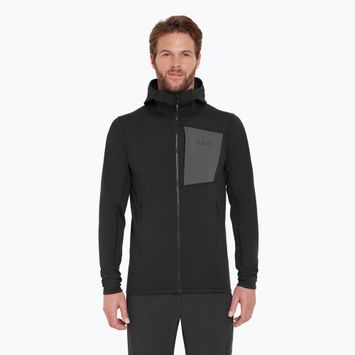 Giacca da trekking da uomo Rab Superflux Hoody nero