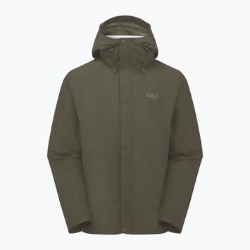 Giacca da pioggia Rab Downpour army da uomo