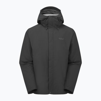 Giacca da pioggia da uomo Rab Downpour nero