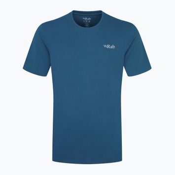 Maglietta Rab Stance Mountain Peak da uomo blu tempesta