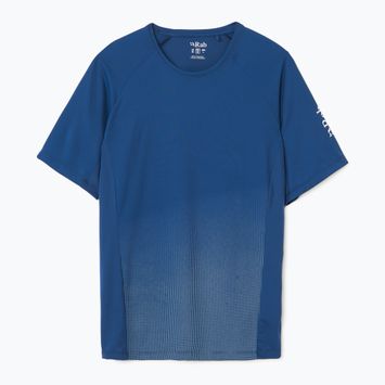 Maglietta Rab Trail Tee uomo blu tempesta/zinco chiaro