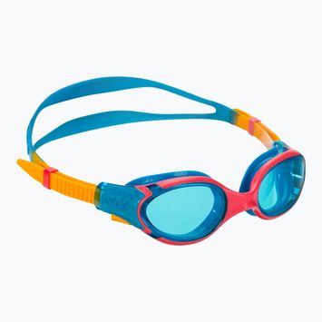 Occhialini da nuoto per bambini Speedo Biofuse 2.0 Junior bolt/mango/corallo beach