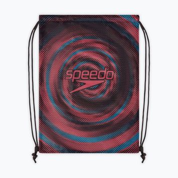 Borsa da nuoto Speedo in rete stampata nero/blu picton/rosso sirena