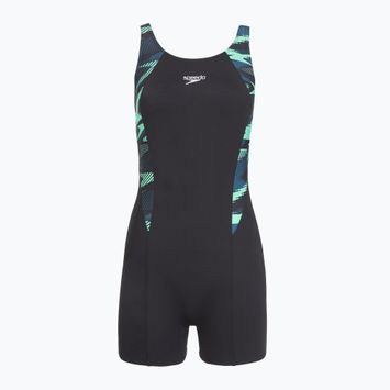 Costume da bagno intero donna Speedo HyperBoom Splice Legsuit dark teal