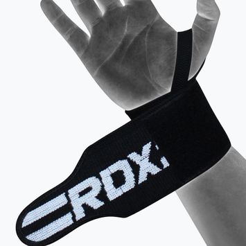 Tutore da polso RDX Gym Wrist Wrap Black Pro nero