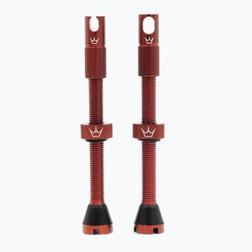 Peaty's X Chris King MK2 Valvole Presta Tubeless Set 60 mm rosso