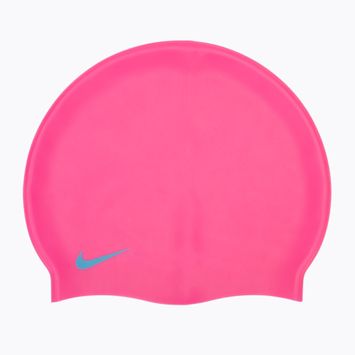 Cuffia da nuoto per bambini Nike Solid Silicone pink spell