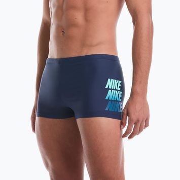 Boxer da bagno uomo Nike Logo Graphic Square Leg midnight navy