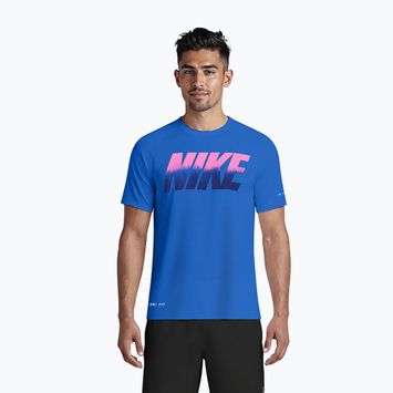 Maglietta da uomo Nike Hydroguard Ocean Merge blue crystal