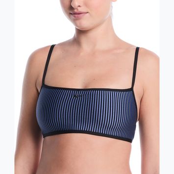 Parte superiore del costume da bagno Nike Ripple Texture Bralette Classic Bikini slate