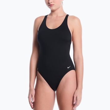 Costume da bagno intero da donna Nike Essential Scoop Neck black