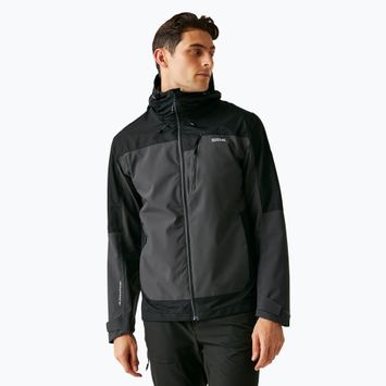 Giacca antipioggia REGATTA Highton Stretch IV cenere/nero da uomo