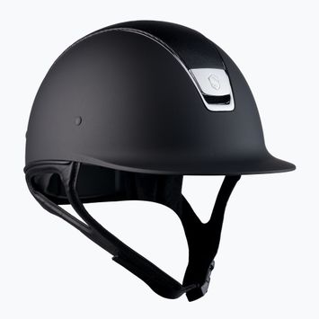 Casco da equitazione Samshield Shadowmatt Shimmer Top nero