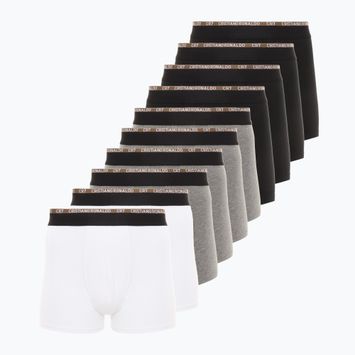 Boxer da uomo CR7 Basic Trunk 10 paia multicolore