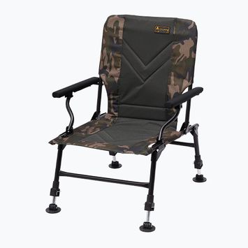 Prologic Avenger Relax Camo Chair W/Armrests & Covers grigio-verde PLB027