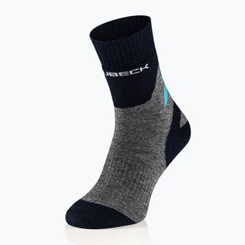 Calze donna Brubeck Trekking Merino grigio turchese