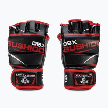 Guanti da allenamento per MMA e allenamento al sacco DBX BUSHIDO nero-rosso E1V6-M