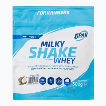 Siero di latte 6PAK Milky Shake 300 g Cocco