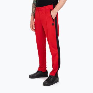 Pantaloni da corsa Oldschool Pitbull West Coast da uomo Raglan rosso
