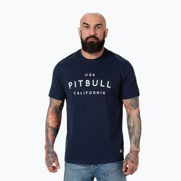 Maglietta Pitbull Usa Cal da uomo, blu scuro