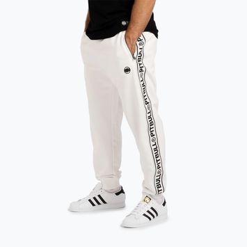 Pitbull Trackpants Uomo Tape Logo Terry Group bianco sporco