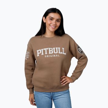 Felpa donna Pitbull Tyrian Crewneck marrone coyote