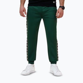 Pantaloni da corsa Pitbull da uomo Powers verde bottiglia