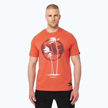 Maglietta Pitbull Palms da uomo color salmone brillante