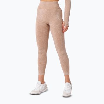 Leggings da allenamento donna Carpatree Yasmine Seamless beige stone wash