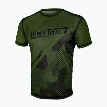 Maglietta Octagon Broken Line da uomo, oliva
