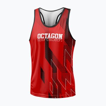 Canotta uomo Octagon Diamond rosso