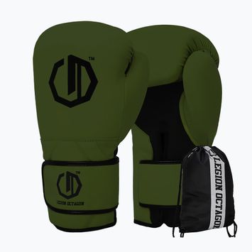Guantoni da boxe Octagon Legion Enforcer + dark green bag