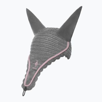 FERA Paraorecchie per cavalli Lamina grigio/rosa