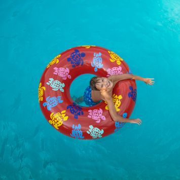 AQUASTIC ruota da nuoto ASR-118R rosso