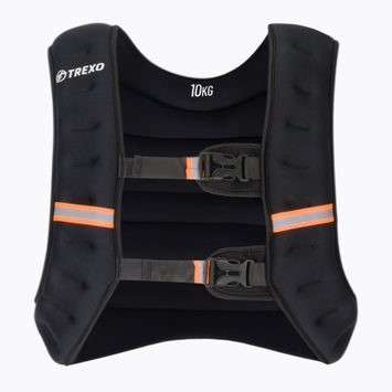 TREXO WV-10 Gilet per allenamento con i pesi da 10 kg nero