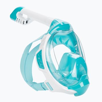 Maschera integrale per bambini per lo snorkeling AQUASTIC KAI Jr turchese