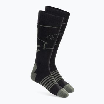 Calze da sci KADVA Skio nero/verde