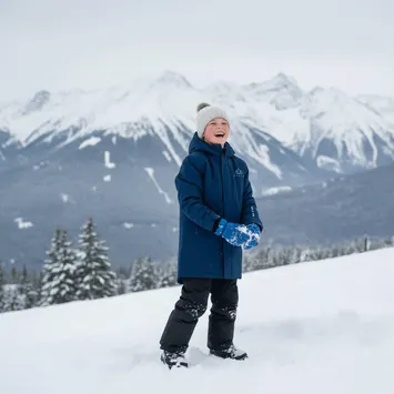 KADVA Skiro Jacket Jrb giacca da sci per bambini blu navy