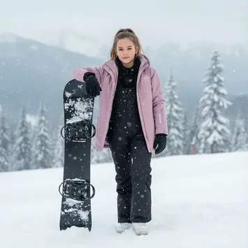 KADVA Skiro Pants Jr pantaloni da sci per bambini nero