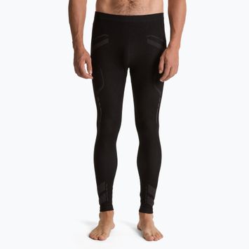 Pantaloni termoattivi da uomo OneTeam ACHILL BAMBOO THERMO LIGHT PLUS nero