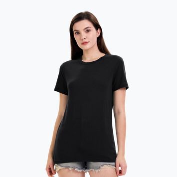 T-shirt termica da donna WOOLCANO Merino TEE0547 nero
