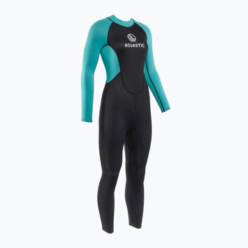 Muta da nuoto da donna AQUASTIC Wavey LG WMNS 2 mm nero/menta