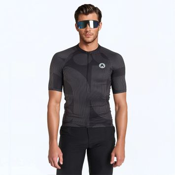 Maglia da ciclismo ATTABO Vites da uomo, nero