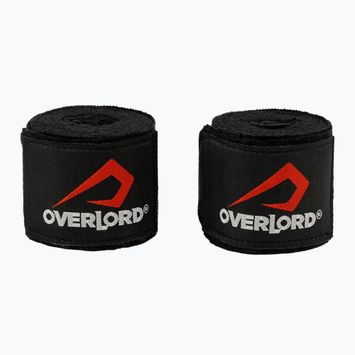 Bende da boxe Overlord elastiche 400 cm nero