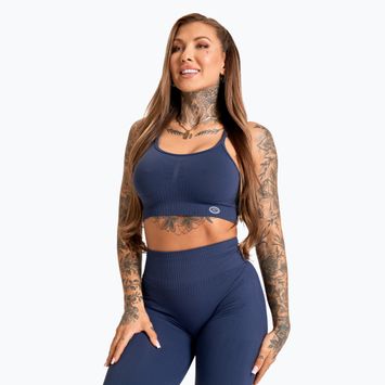 Reggiseno fitness Gym Glamour Push Up 2.0 in denim