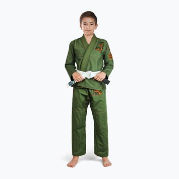 GI per bambini Brazilian jiu-jitsu Ground Game Junior 3.0 verde