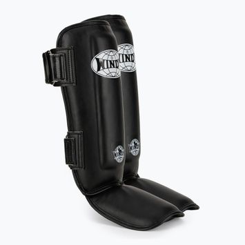 WINDY Classic Doppia cinghia per tibia e piede nero