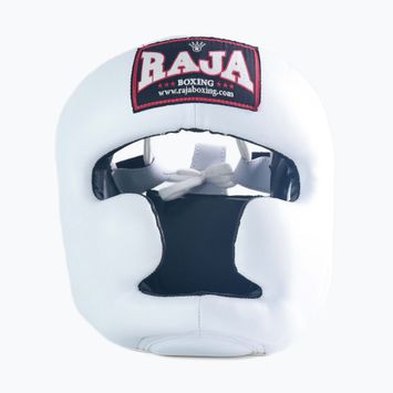 RAJA BOXING Casco da pugilato bianco semipelle