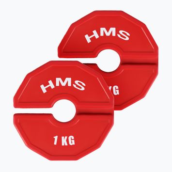 Peso di sovrapposizione HMS TSN100 2 x 1 kg rosso